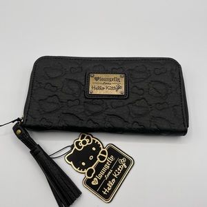 Loungefly Hello Kitty Black Embossed Wallet - New